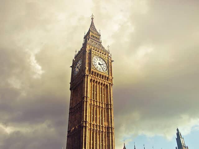 Big Ben, en sevärd plats i London.