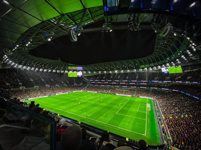 Insidan på Tottenhams hemmaarena. 