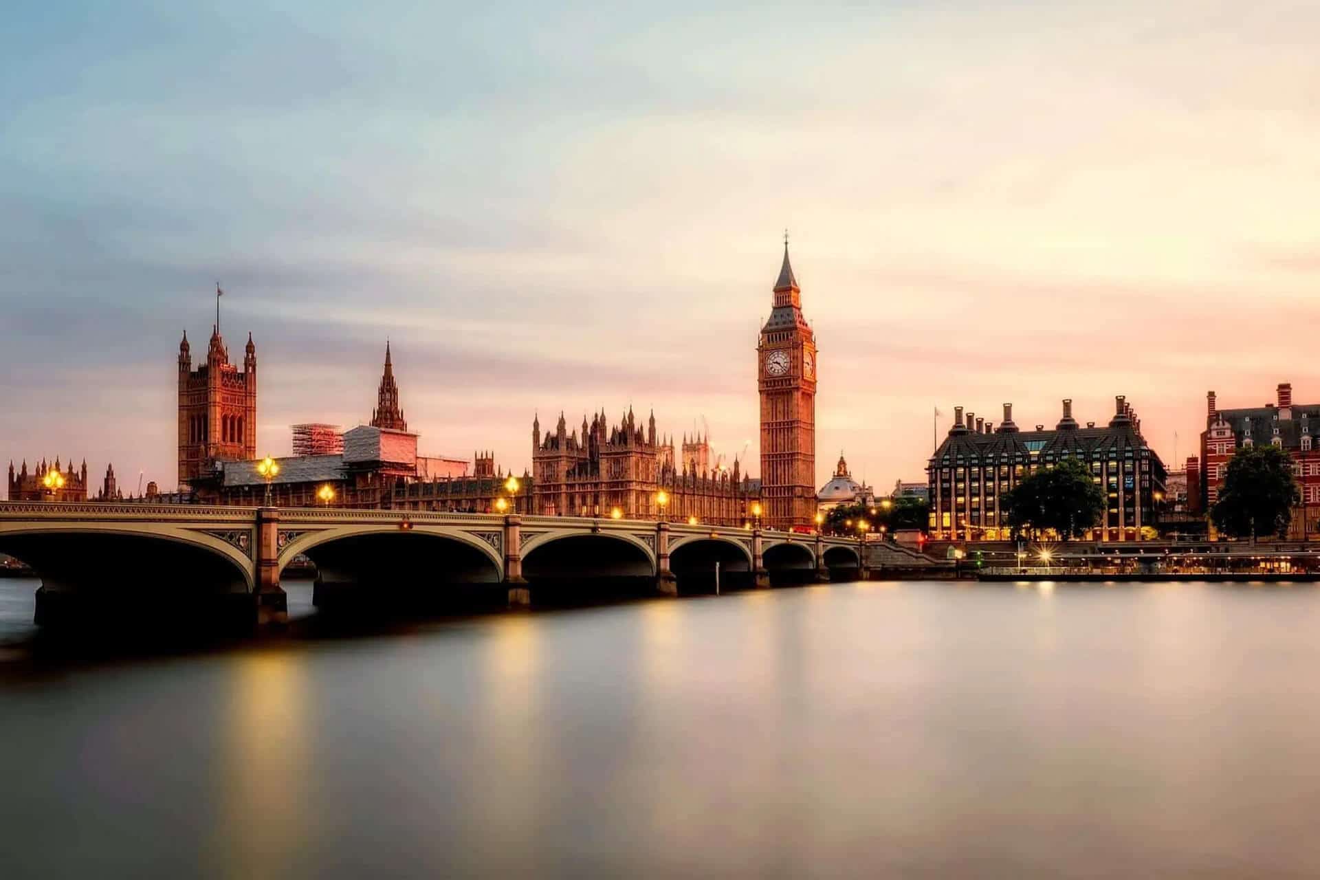 London och Big Ben Utsikt över London och Big Ben.