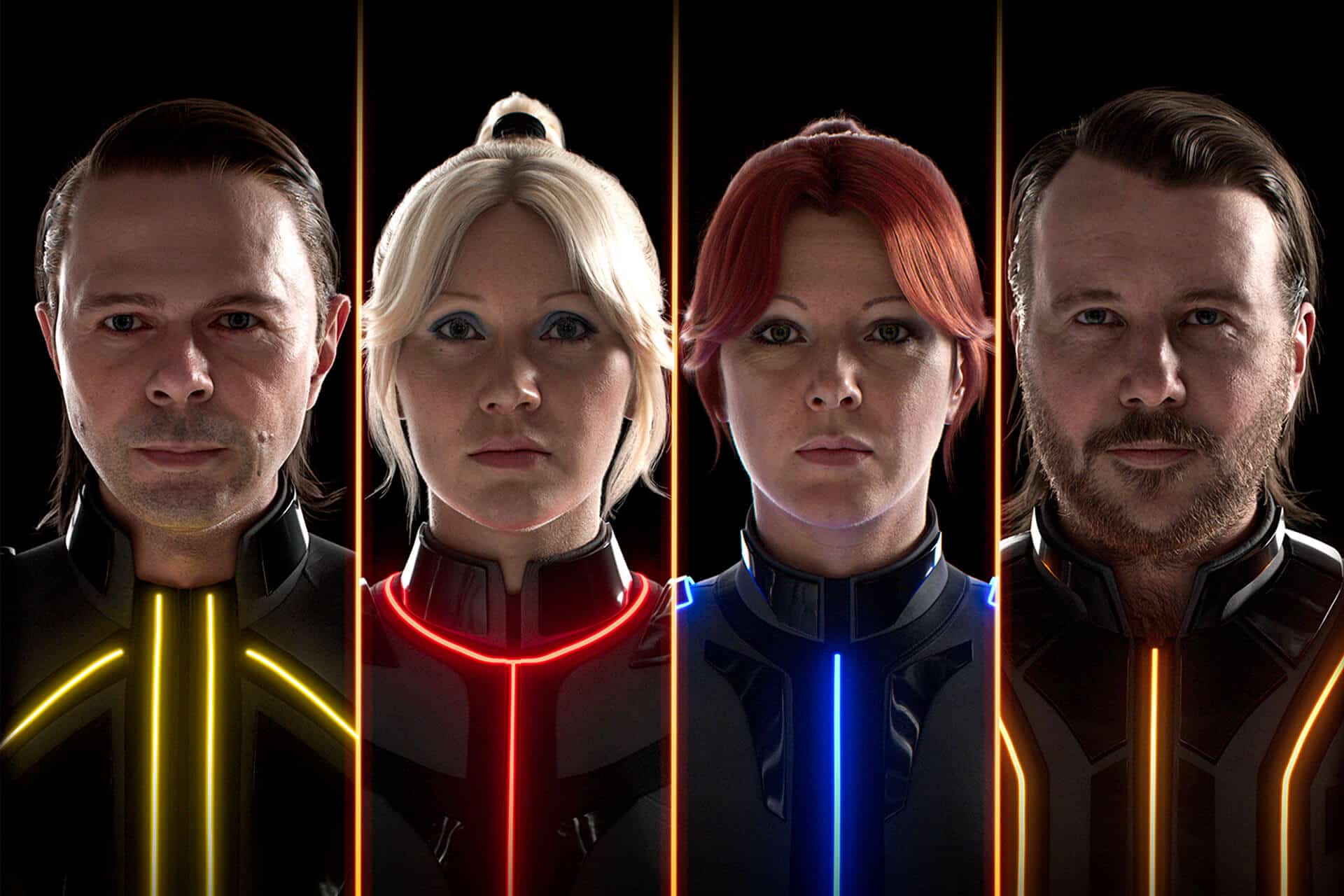 Alla Abba medlemmar Se ABBA avatarer i London. Photo by Johan Persson